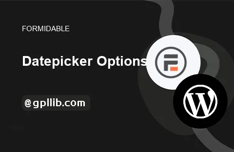 Formidable Forms – Datepicker