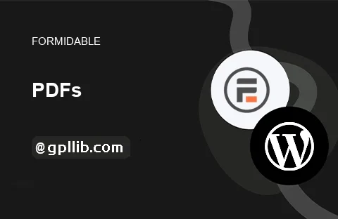 Formidable Forms PDFs