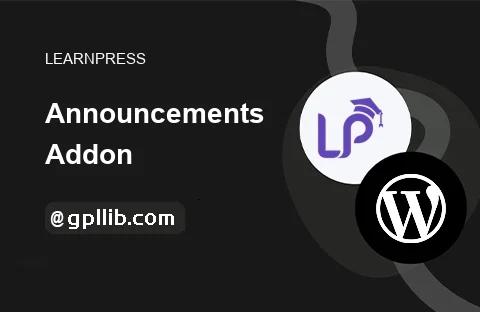 LearnPress Announcement Plugin