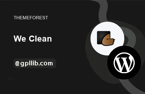 We Clean – Cleaning Service WordPress Theme